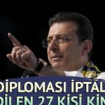 Diploması Ekrem İsamamlu ile silinen 27 kişi kimlerdir? Bunlar arasında iş dünyasından iyi bilinen isimler var