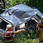 Ordu'da felaket kazası! Araba 200 metrelik bir uçurumda yuvarlandı: 1 yaralı