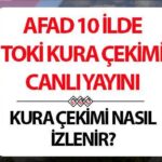 Apad Toki Canlı Yayın: Diyarbakı Malatya, Adana, Kahramanmaraş, Malatya, Hatay Kura canlı saat canlı izle!
